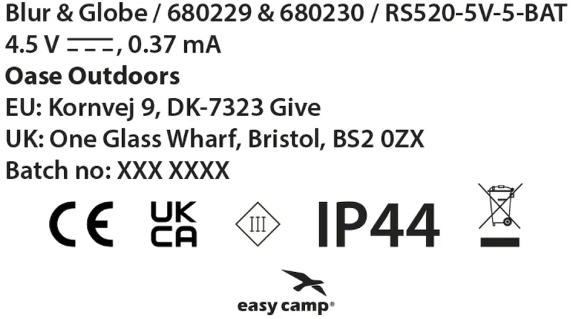 Easy Camp Blur Lichtsnoer 15 Lampen - 2 Meter - Afbeelding 4