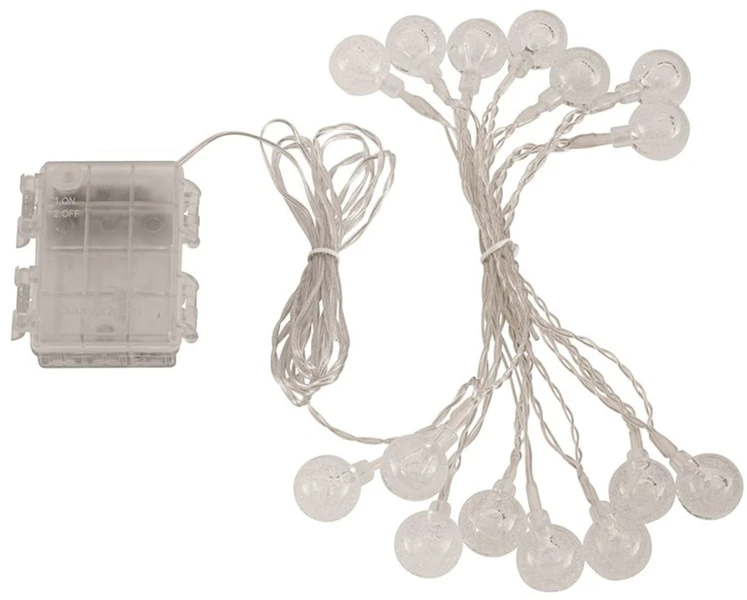 Easy Camp Globe Lichtsnoer Kleurenmix 15 Lampen - 2 Meter - Afbeelding 2