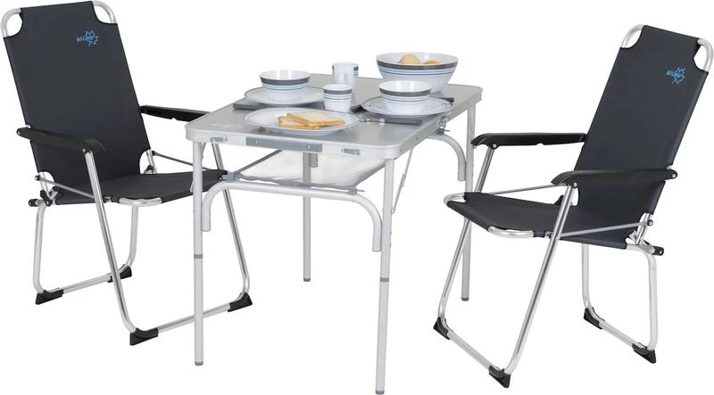 Bo-Camp Premium 90 X 60 Koffermodel Campingtafel - Grijs - Afbeelding 11