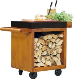 OFYR Mise En Place Table 65 PRO Corten - Ceramic Dark Grey