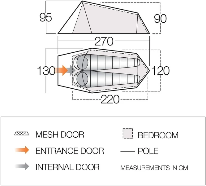 Vango Soul 200 Tunneltent - 2 Persoons - Afbeelding 8